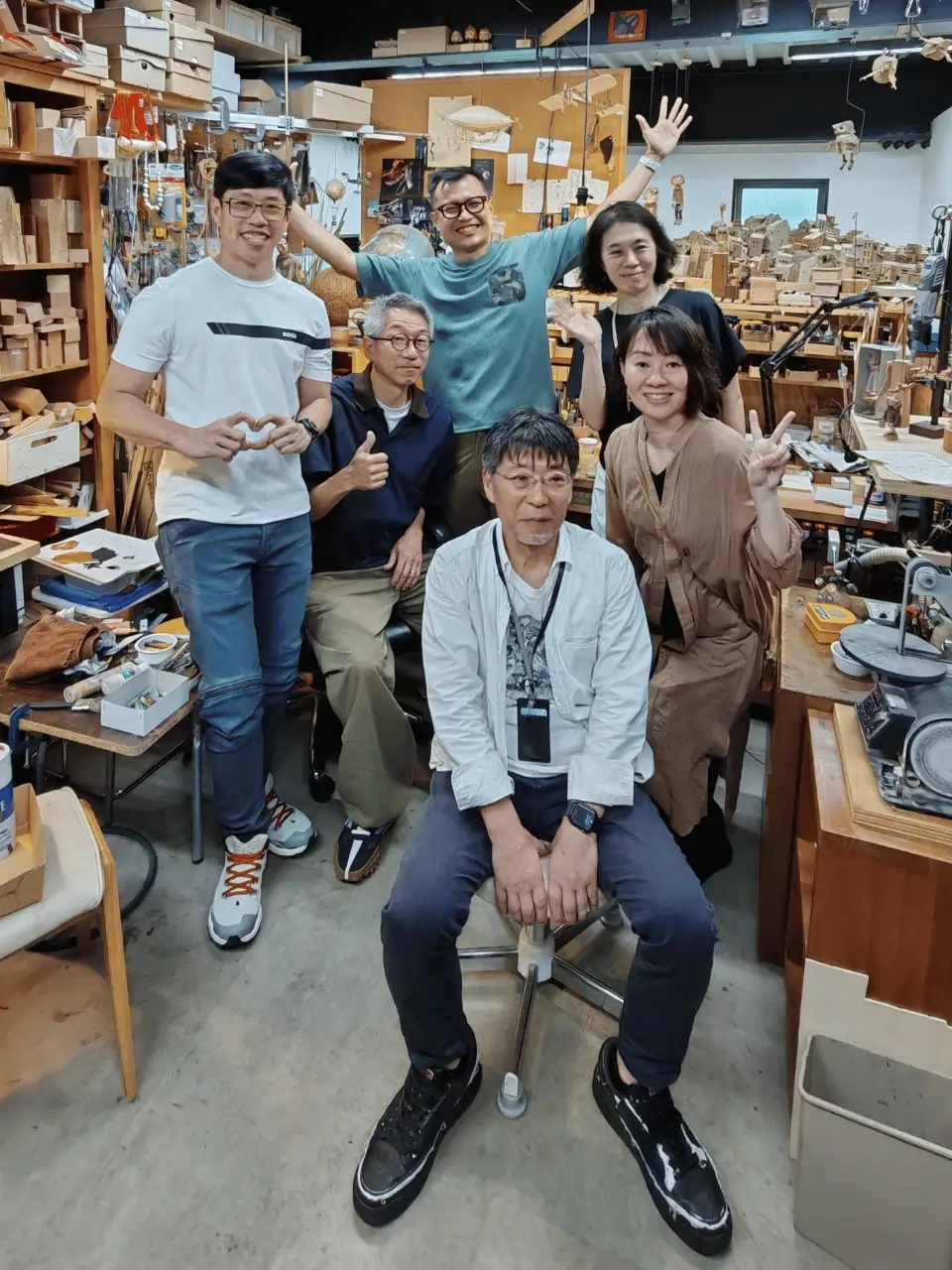 Founder and co-founder of 3dsense Media School with Yashiro Takeshi, Chief Director of Tecarat Studios, during their visit.