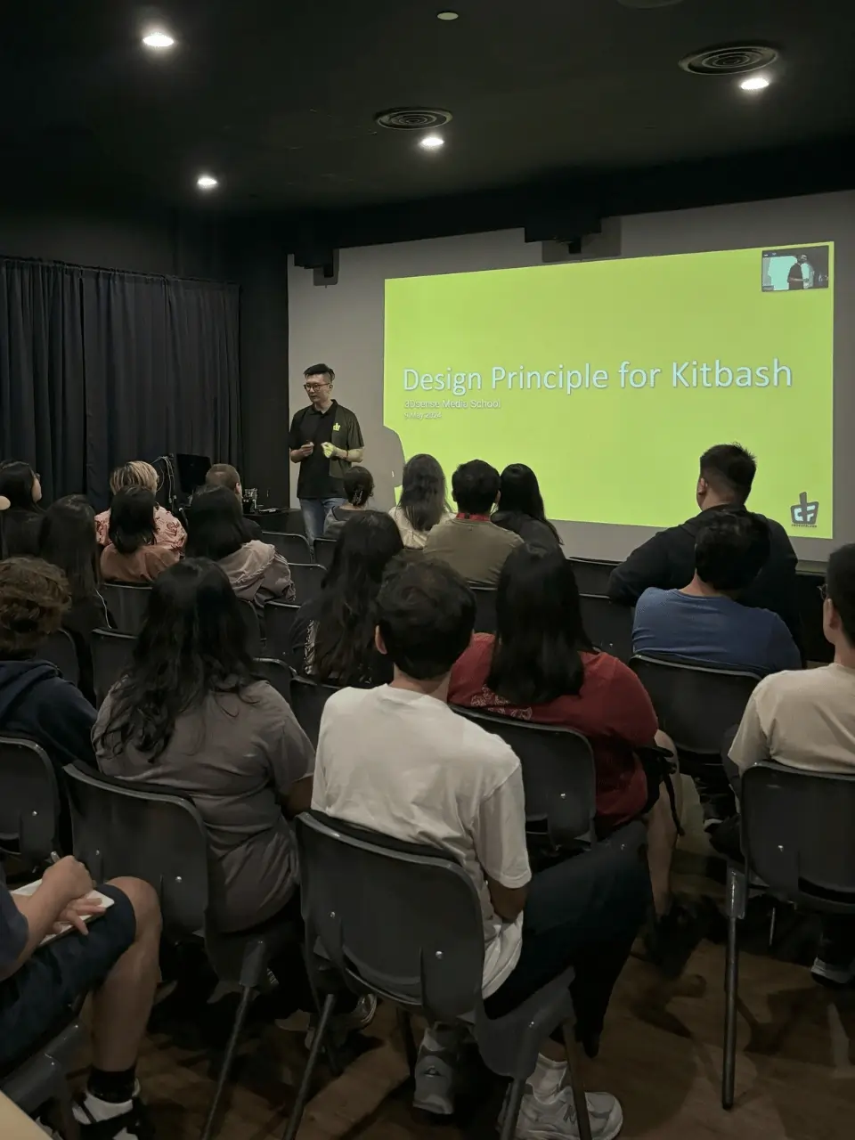 Workshop on design principles for kitbashing by Chocofalcon at 3dsense Media School.