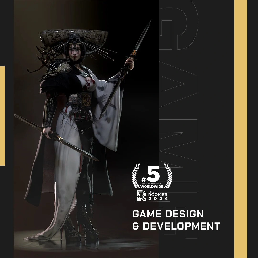 A futuristic warrior in armor wielding guns stands confidently, flanked by two allies against a vibrant yellow backdrop.