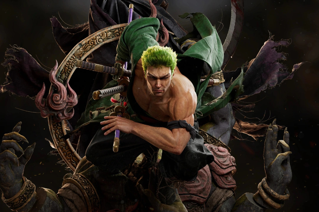 3D Model of Zoro by 3dsense Student from the Game Art & 3D Animation Program