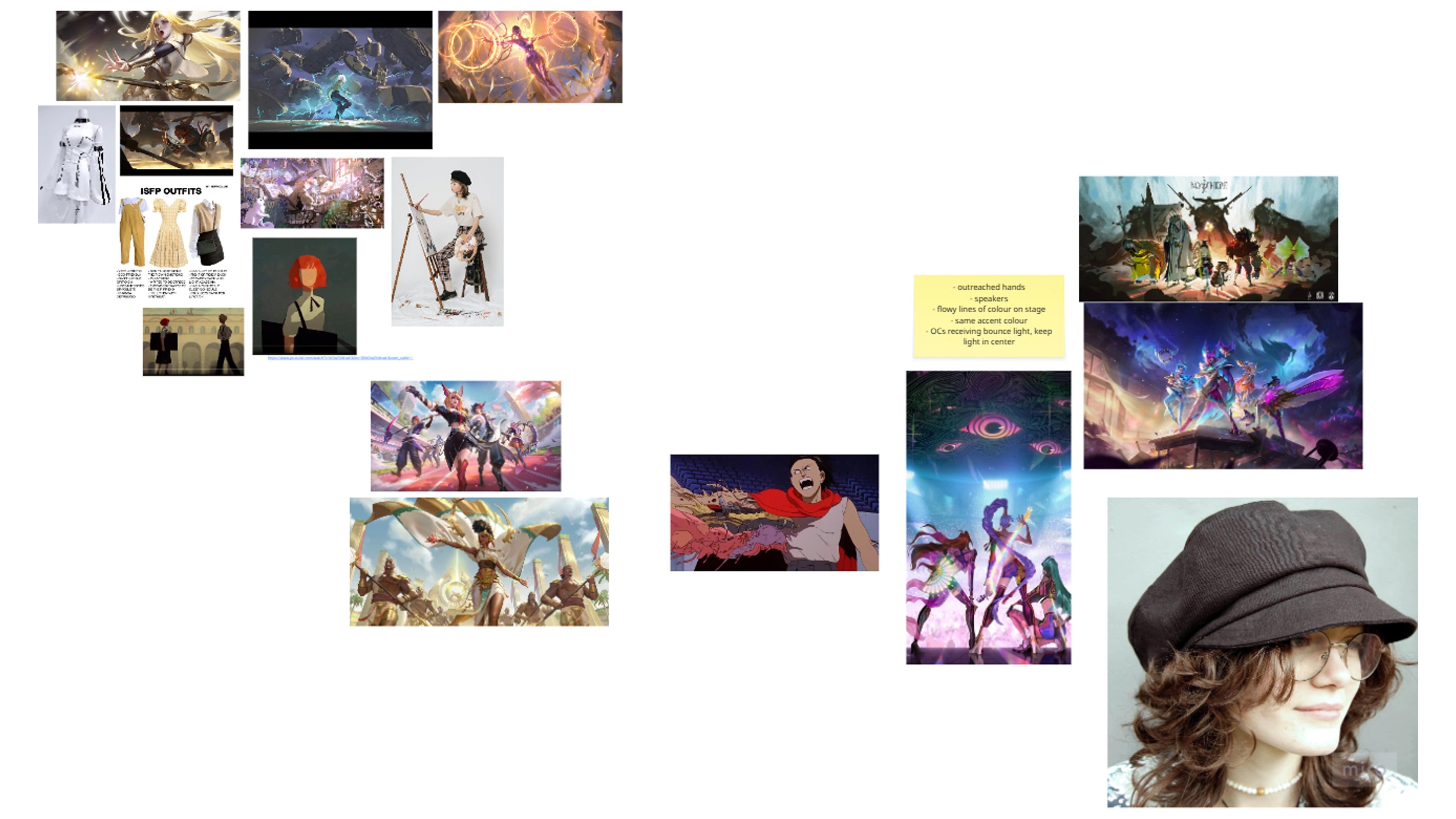 moodboard for requiem for the artifical