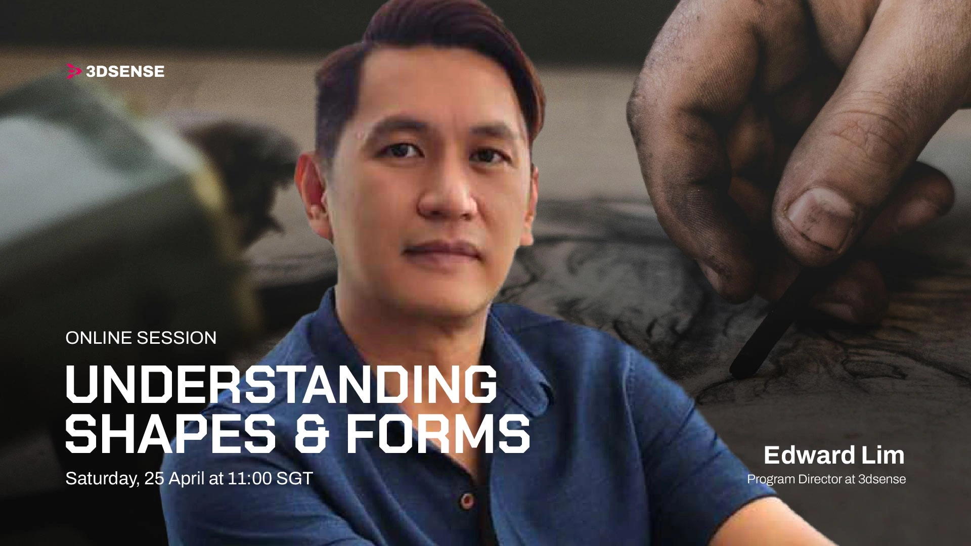 3dsense online session, understanding shapes & forms with program director Edward Lim