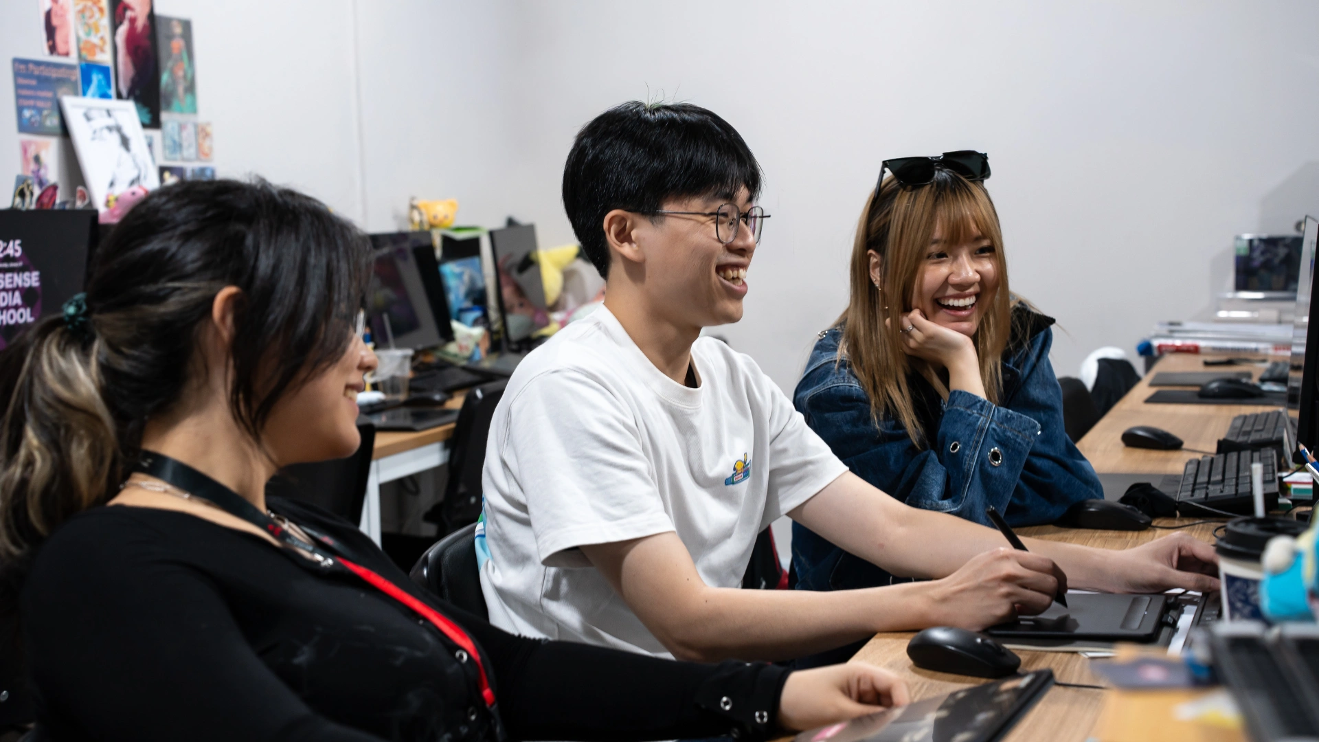 3dsense Media School students interacting in a classroom during a lesson