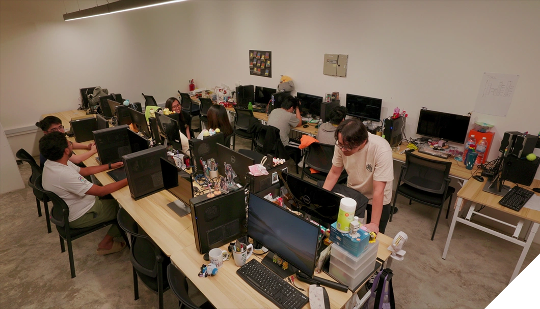 An overview of a typical 3dsense classroom setting.