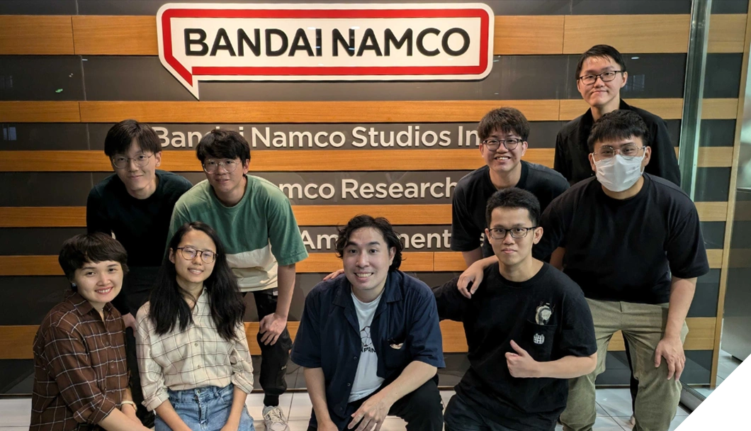 3dsense students visit Bandai Namco Studios as part of their Immersive Artist Residency Program.