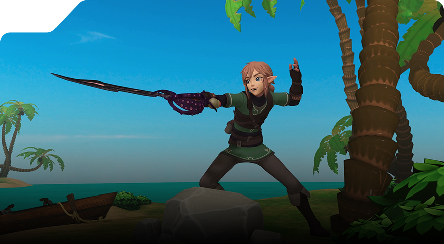 Luqman, 3dsense Valedictorian, showcasing his animated pantomime project inspired by The Legend of Zelda, featuring smooth character movements and adventurous scenes.