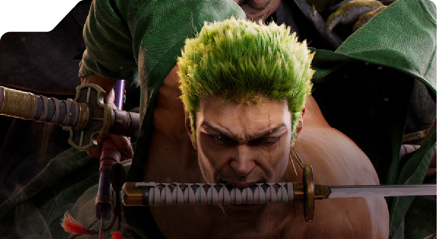 Student artwork featuring Zorro, showcased by 3dsense at Anime Festival Asia 2025