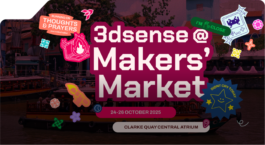 3dsense Makers' Market happening on 24 to 26 October 2025