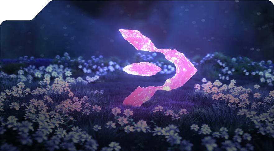 Still image from a Motion Design alumnus' interpretation of 3dsense Media School's rebranding.