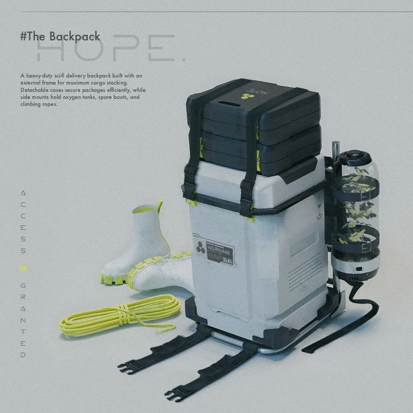 Pang Poh Ting Equipment Concept Art Work for 3dsense Media School Assignment